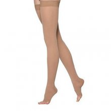 جوراب واریس ورنا پلاس سیلیکون دار مدل AG با کف بالای ران کلاس فشار 2